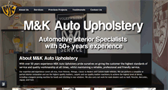 Desktop Screenshot of mk-autoupholstery.com