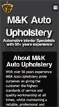 Mobile Screenshot of mk-autoupholstery.com