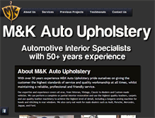 Tablet Screenshot of mk-autoupholstery.com